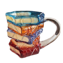 Mug en forme de livre, tasse en céramique 3D originale, 35 cl