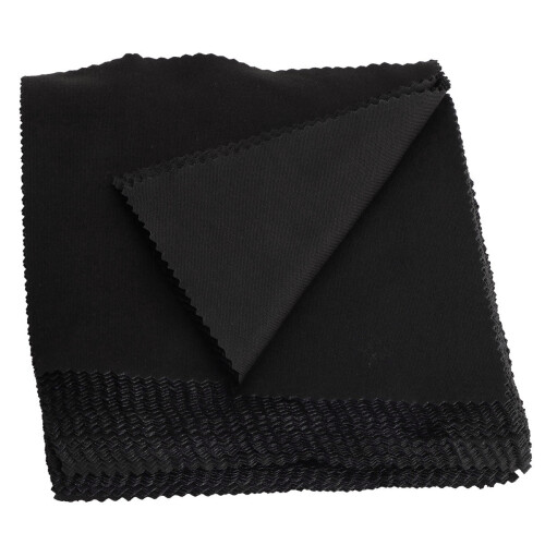 Glasses Cloth for Screens Black Double-Sided 100 Pcs 1