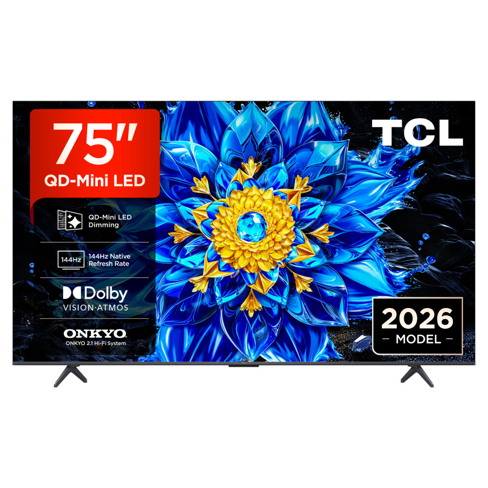 Tcl 75" 4K Ultra Hd Qled Smart Google Tv [2026] - 75P8l-Uk