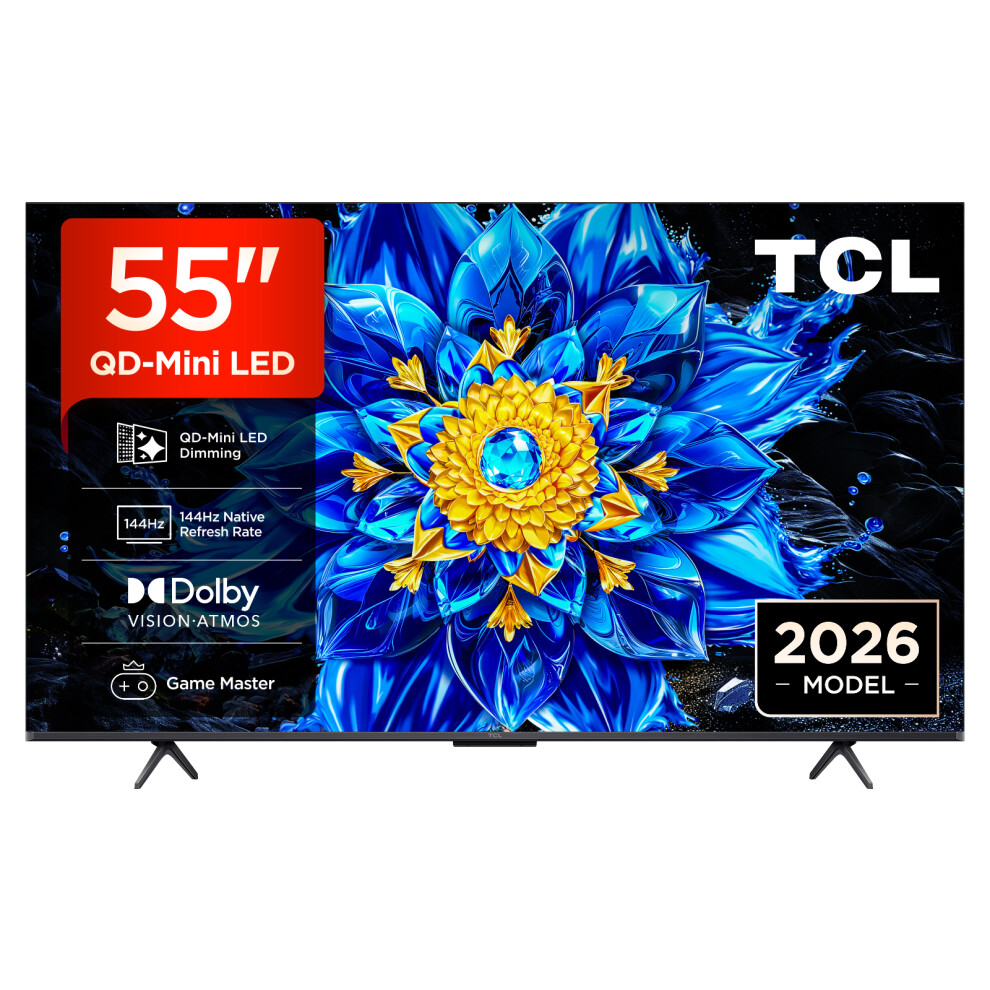 Tcl 55" 4K Ultra Hd Qled Smart Google Tv [2026] - 55P8l-Uk