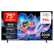 TCL 75" 4K Ultra HD Smart Fire TV [2026] - 75V6D-UK