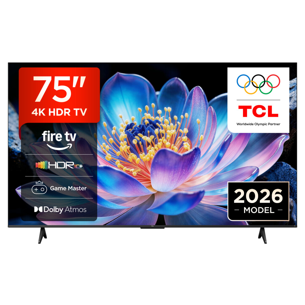 Tcl 75" 4K Ultra Hd Smart Fire Tv [2026] - 75V6d-Uk