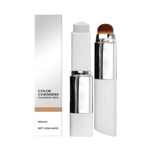 (Dark Skin) 2-in-1 Color-Changing Foundation Stick Liquid Lightweight Moisturizing Brightening for All Skin Types
