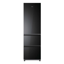 Haier 3D Combi Series 3 HTR3518DNGBK 185cm 60/40 Frost Free Fridge Freezer - Black - D Rated