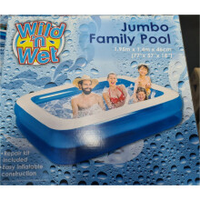 1.9m Inflatable Rectangular Family Pool