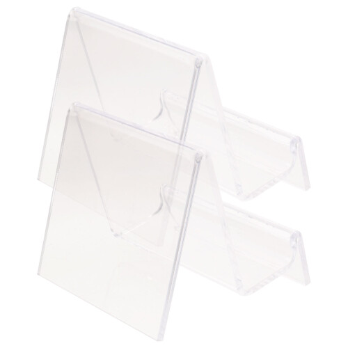 Akrylväskhållare transparent enkelskiktad 2-pack