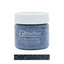 (Black) Angelus Glitterlites Paint - Sparkling Glitter Effects for Leather 1oz
