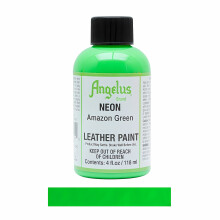 (Amazon Green) Angelus Neon Leather Paint for Sneaker Customs and Shoes 4oz
