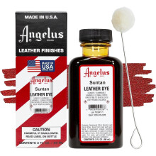 (Suntan) Angelus Leather Dye - Permanent Deep Penetrating Colour Change 3oz