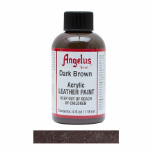 (Dark Brown) Angelus Leather Paint for Sneaker Customs and Shoes 4oz