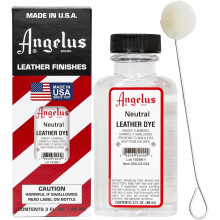 (Neutral) Angelus Leather Dye - Permanent Deep Penetrating Colour Change 3oz