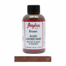 (Brown) Angelus Leather Paint for Sneaker Customs and Shoes 4oz