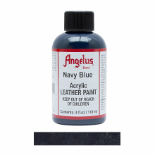 (Navy Blue) Angelus Leather Paint for Sneaker Customs and Shoes 4oz