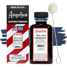 (Blue Jean) Angelus Leather Dye - Permanent Deep Penetrating Colour Change 3oz