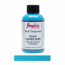 (Blue Tuquoise) Angelus Leather Paint for Sneaker Customs and Shoes 4oz