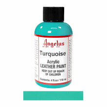 (Turquoise) Angelus Leather Paint for Sneaker Customs and Shoes 4oz