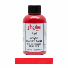 (Red) Angelus Leather Paint for Sneaker Customs and Shoes 4oz