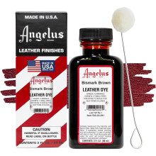 (Bismark Brown) Angelus Leather Dye - Permanent Deep Penetrating Colour Change 3oz
