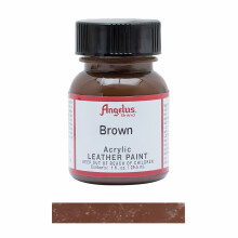 (Brown) Angelus Leather Paint for Sneaker Customs and Shoes 1oz