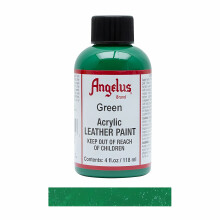 (Green) Angelus Leather Paint for Sneaker Customs and Shoes 4oz