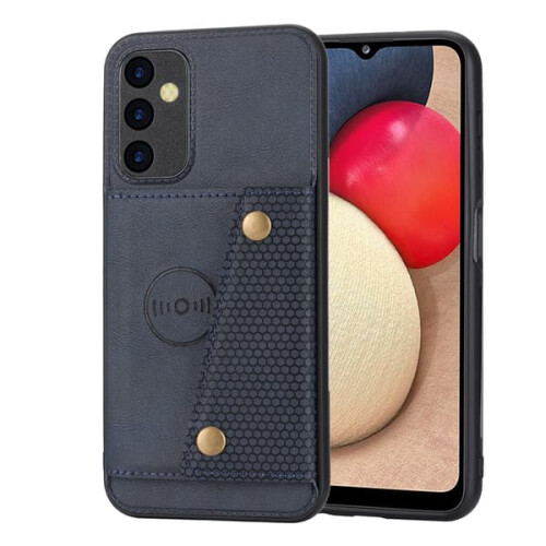 PC leather flip wallet case for A24 5G, light brown 1