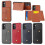 PC leather flip wallet case for A24 5G, light brown 3