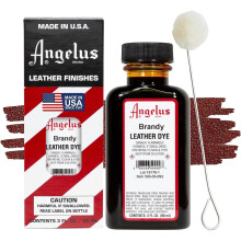 (Brandy) Angelus Leather Dye - Permanent Deep Penetrating Colour Change 3oz