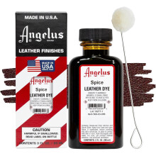 (Spice) Angelus Leather Dye - Permanent Deep Penetrating Colour Change 3oz