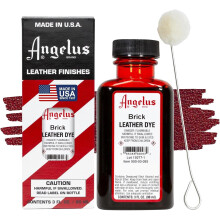(Brick) Angelus Leather Dye - Permanent Deep Penetrating Colour Change 3oz