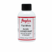 (Flat White) Angelus Leather Paint for Sneaker Customs and Shoes 4oz