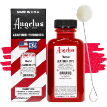 (Rose) Angelus Leather Dye - Permanent Deep Penetrating Colour Change 3oz