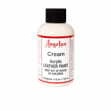 (Cream) Angelus Leather Paint for Sneaker Customs and Shoes 4oz