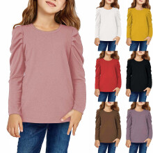 Girls yellow puff sleeve tunic top 13-14 years