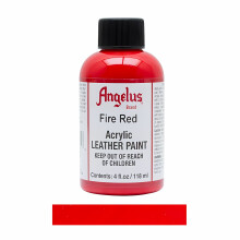 (Fire Red) Angelus Leather Paint for Sneaker Customs and Shoes 4oz
