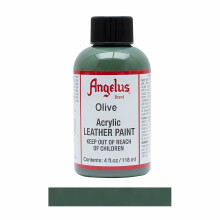 (Olive) Angelus Leather Paint for Sneaker Customs and Shoes 4oz