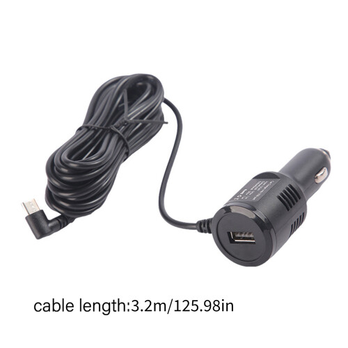 Chargeur de voiture USB Intelligent, cordon coudé de Type C, 1