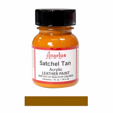 (Satchel Tan) Angelus Leather Paint for Sneaker Customs and Shoes 1oz
