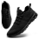 Men's Walking Sneakers Breathable Knit Size 10 1
