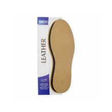 (UK 9) BIRCH Gents Leather Insoles - Men's Comfort Support