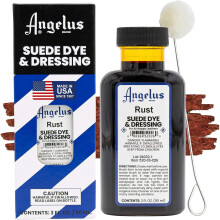 (Rust) Angelus Suede Dye and Dressing - Restore and Protect Delicate Suede 3oz
