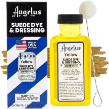 (Yellow) Angelus Suede Dye and Dressing - Restore and Protect Delicate Suede 3oz