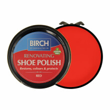 (Red) BIRCH Renovating Shoe Polish - Restores Colour and Nourishes Leather 50ml