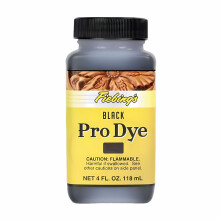 (Black) Fiebing's Pro Dye - Professional Oil-Based Leather Colour Dyes 4oz