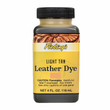 (Light Tan) Fiebing's Leather Dye - Professional Alcohol-Based Colour Dyes 4oz