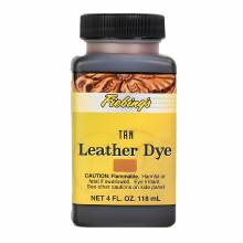 (Tan) Fiebing's Leather Dye - Professional Alcohol-Based Colour Dyes 4oz