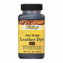 (Dark Brown) Fiebing's Leather Dye - Professional Alcohol-Based Colour Dyes 4oz