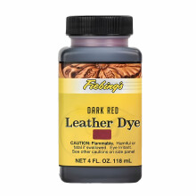 (Dark Red) Fiebing's Leather Dye - Professional Alcohol-Based Colour Dyes 4oz