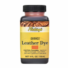 (Orange) Fiebing's Leather Dye - Professional Alcohol-Based Colour Dyes 4oz