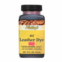 (Red) Fiebing's Leather Dye - Professional Alcohol-Based Colour Dyes 4oz