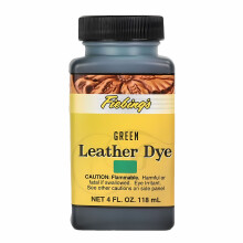 (Green) Fiebing's Leather Dye - Professional Alcohol-Based Colour Dyes 4oz